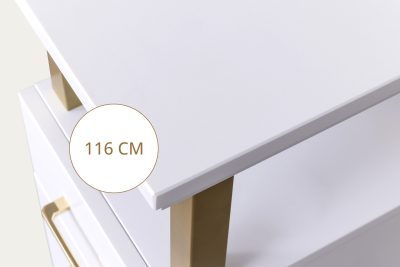 BLATY KREMOWE TŁO - WYMIARY - 116 cm